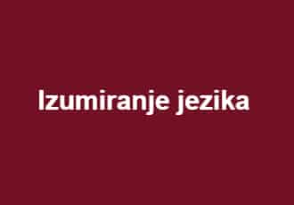 Izumiranje jezika